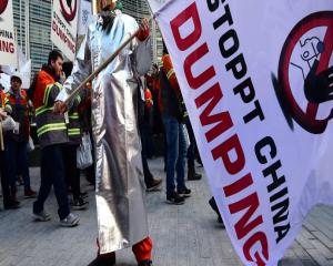 5200 sidérurgistes européens unis à Bruxelles contre la concurrence chinoise