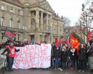 Strasbourg, 200 manifestants contre les réformes de l'Université